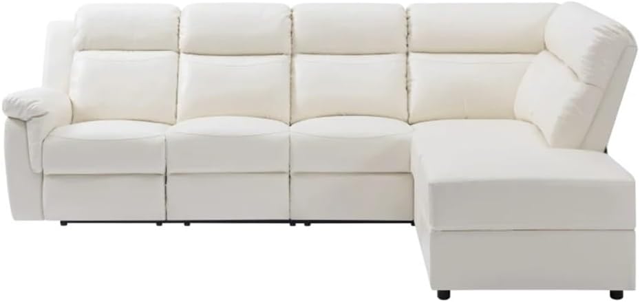110.2 '' Manual Reclining Section Sofa with Storage Space, Suitable for Living Rooms and Offices