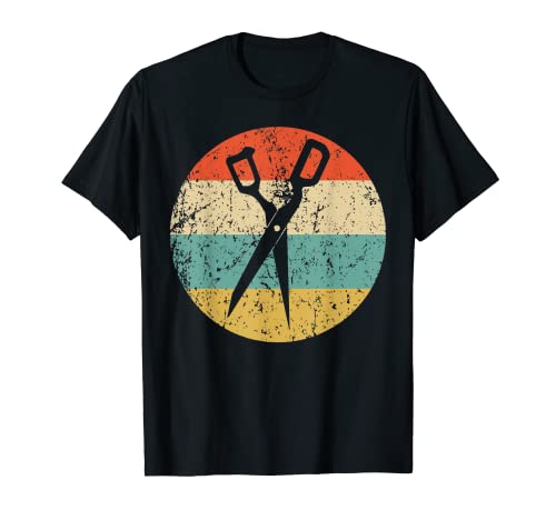 Hair Cutting Shears Scissors Retro Hairdresser Barber T-Shirt