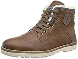 Leichte Laufsohle Mustang Herren Schnür-boot Kurzschaft Stiefel, Braun (301 kastanie), 43 EU