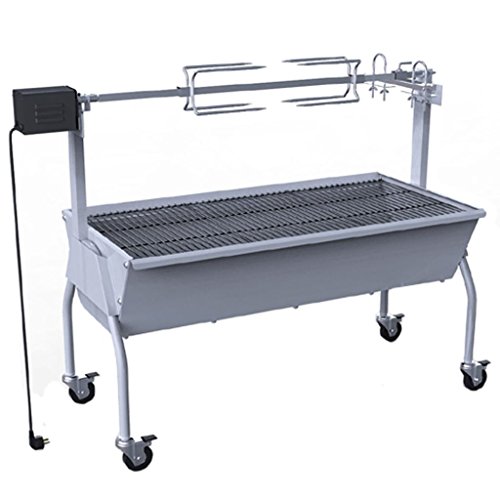 Tidyard Catherinol Rôtissoire en Fer Acier Inoxydable Barbecue Grill Électrique Jardin