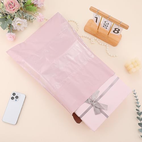 60 Stück Versandtaschen Rosa, 3 Größen Versandbeutel Versandtüten für Kleidung Packung Dokumente Wasserdichter Verpackungsbeutel mit Selbstklebeverschluss