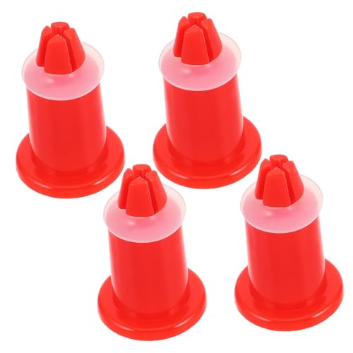 HEALLILY 4pcs Scale Tray Foot Bracket Epoxy Mixing Cups with Weighing Cups Power Steering Pressure Switch Stainless Steel Dough Container Brining Container with Lid Orange Plastic