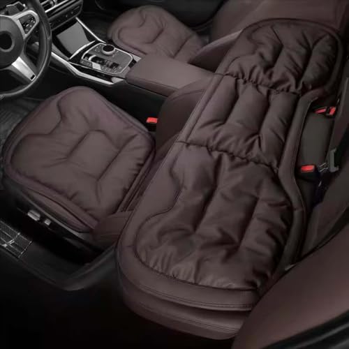 QmlGuo Seggiolino Auto Cuscino per Audi A1 Hacthback Sportback 8X GB/Allstreet Citycarver GB, Memory Foam Cuscino per Sedile, Comodo Antiscivolo Cuscino Seggiolino, Auto Accessori,One Set-Brown