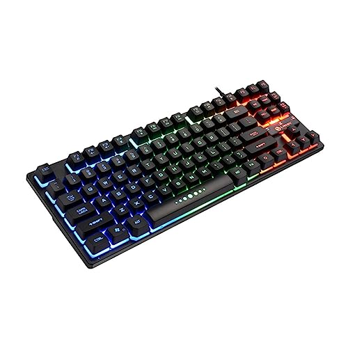 Clavier mécanique rétroéclairé gaming et bureautique portable filaire USB compact