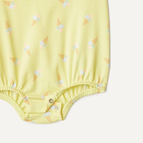 Amazon Essentials Unisex Babies x Sofia Grainge Cotton Interlock Unisex Baby Bubble Bodysuit, Light Yellow Ice Cream, 18 Months - image 4