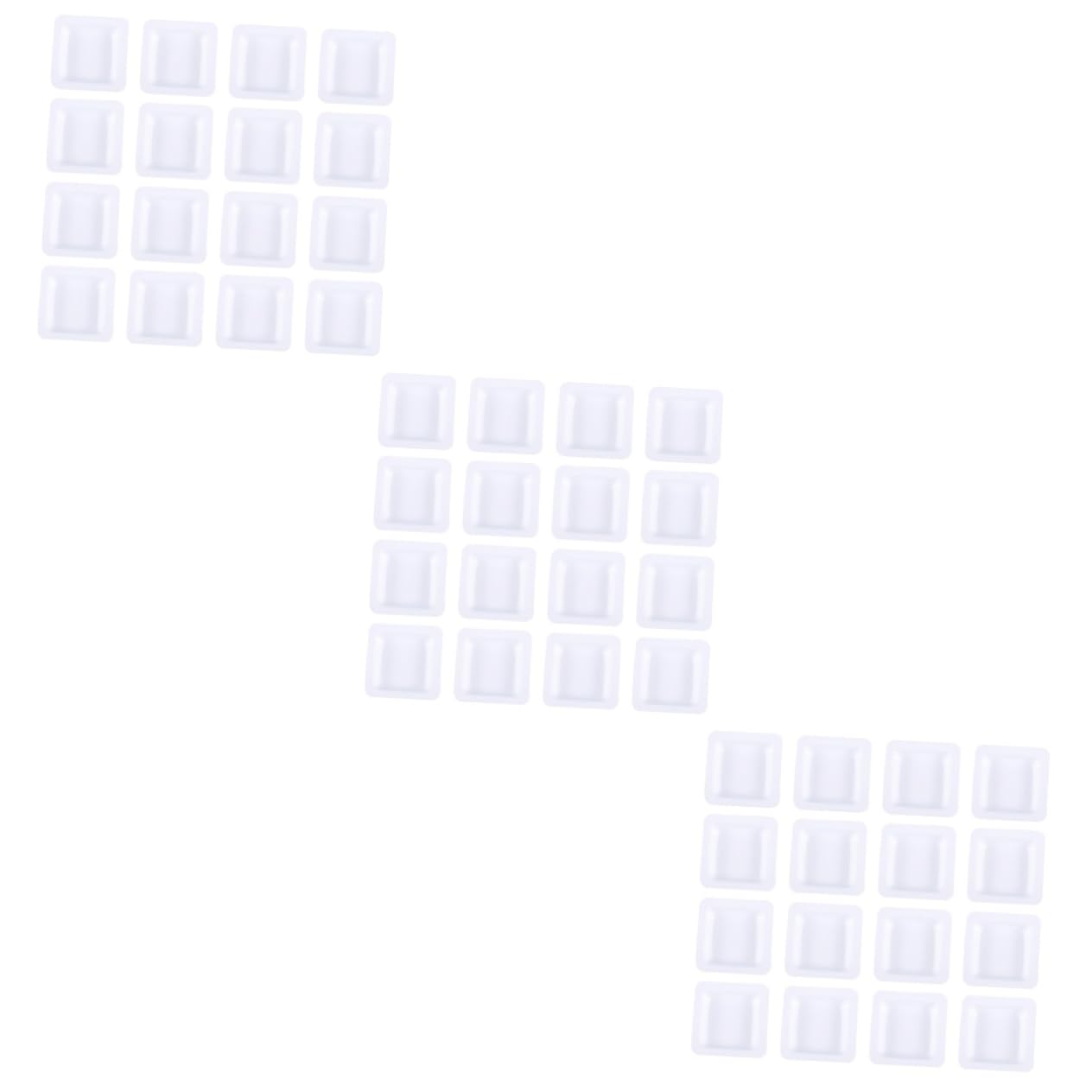 COSMEVIVI 3sets Static Weighing Plate for Labs Square Pan Bulk Plates Weighing Dish Lab Scale 50pcs*3