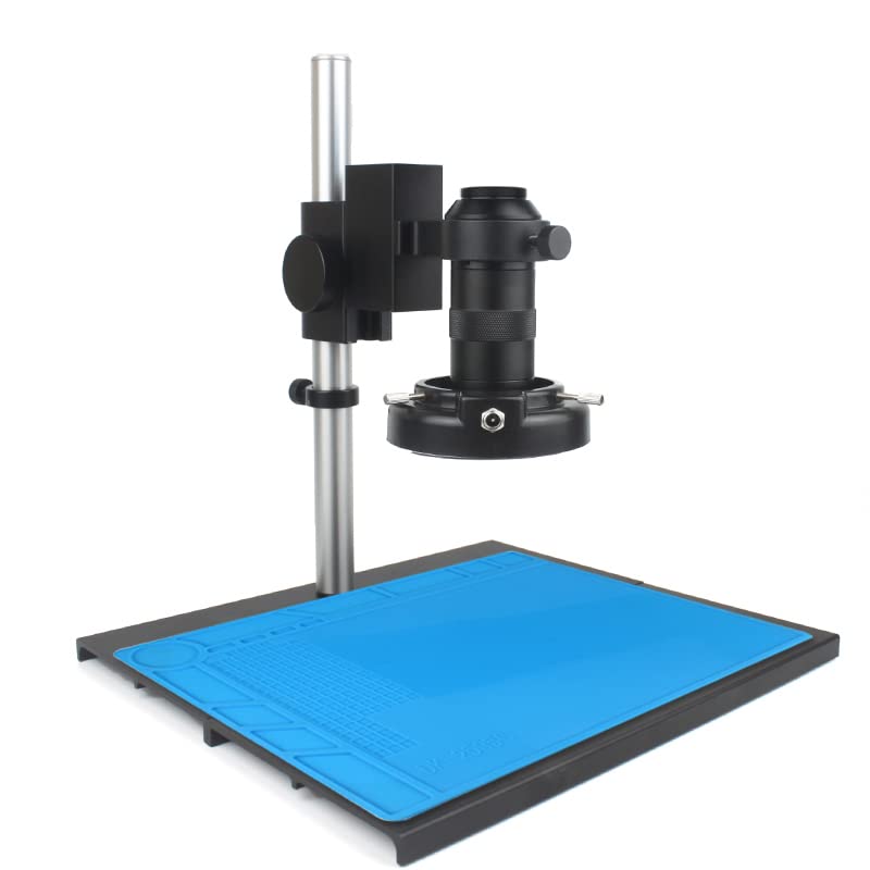 Cámara de microscopio 4K HDMI USB y lente zoom 130X para reparación de móviles