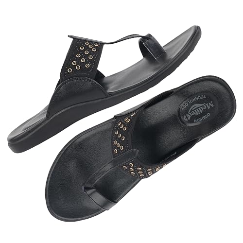Image of Medifeet Women's Studded Toe-Ring Sandals