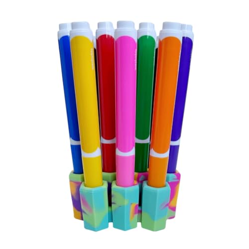 Image of Big Bee, Little Bee - Marker Parker, Holder to Keep Markers Organized, Fits Most Broad and Fine Tip Markers, 100% Silicone, As Seen on Shark Tank
