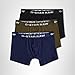 G-STAR Raw Men's Boxer Briefs 3 Pack,Dark Black/Imperial Blue/Shadow Olive,X-Large