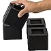 Produktbild Uping Möbelerhöher Betterhöhung Möbelerhöhung Tischerhöher Elefantenfuß Bed Riser 4St 8,5cm Schwarz