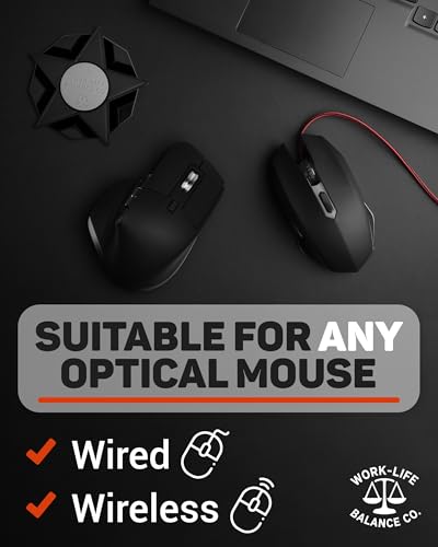 Image of Mechanical Mouse Jiggler, No USB, Cordless, Silent Undetectable Mouse Mover | No Software, Automatic, Wireless, AA Battery 12-18 Months, Keeps PC Laptop Awake, Randomized Movement, Remote Work Wiggler