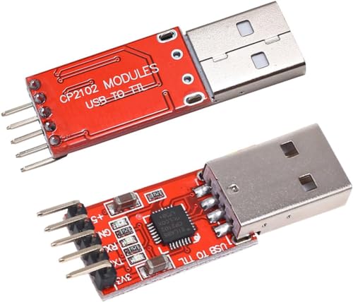Image of USB to TTL UART Module Serial Converter CP2102, 6-Pin Connector, Reliable Communication for Rduino Projects and Prototyping