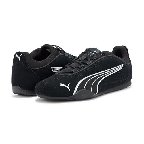 PUMA Women's Catch Shoes Sneaker, Black-White AH25, 5.5