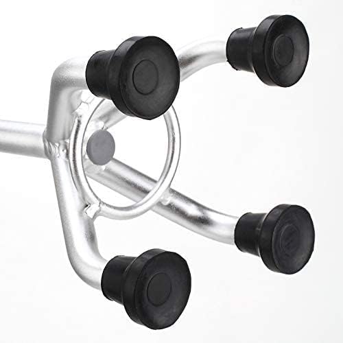 Miniatura 4 de DULASP Bastón ajustable de aluminio ligero, bastón de cuatro patas para hombre, telescópico, bastón grande de cuatro patas, bastón de caminar para