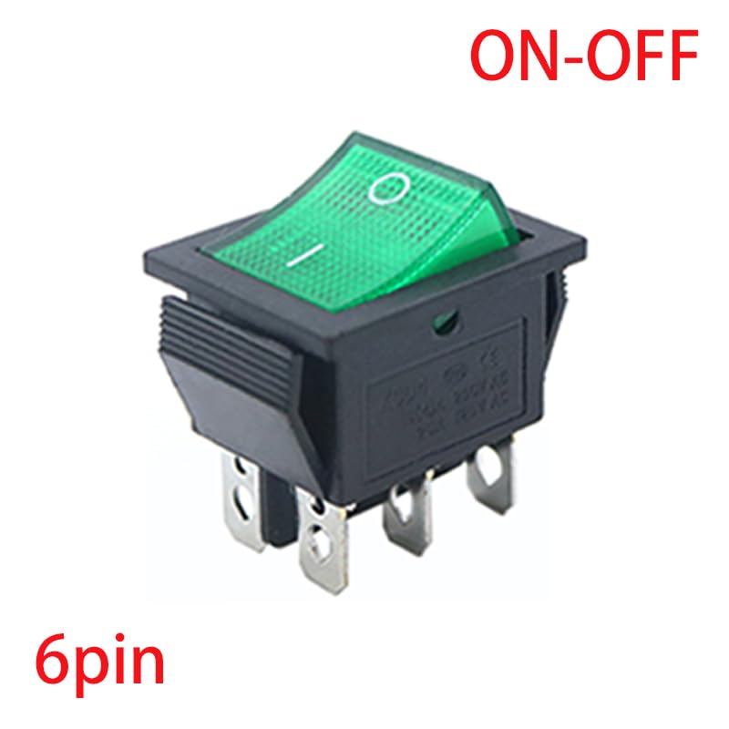 Interruptor KCD4 ON-OFF-ON de 3 posiciones para solucionar fallos en paneles de potencia 16A 2