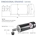 Daedalus CNC Spindle Motor Kit, 500w, ER11, Brushed