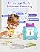 Spanish & English Talking Flash Cards for Toddlers, 510 Sight Words Bilingual Learning Toys for Children, Autism Pocket Speech Therapy Toys, Español Vocabulary Educational Flashcards