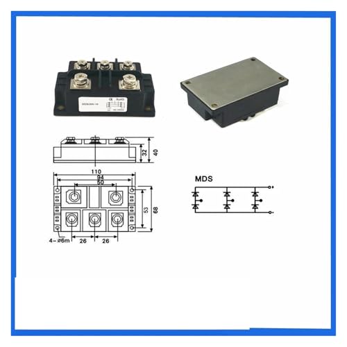 MDS300A 1800V puente de diodos trifásico con aislamiento térmico reforzado 3