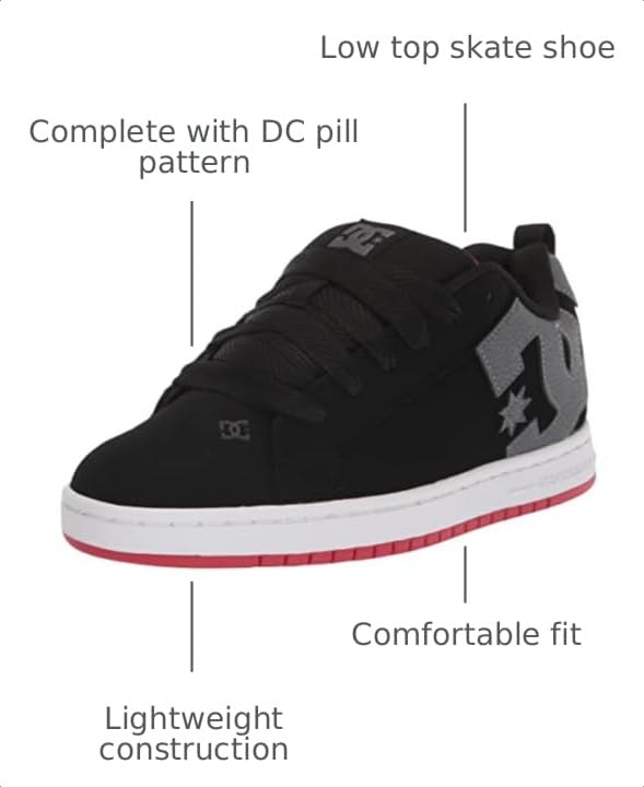 Image of DC Men's Court Graffik SE Skate Shoe