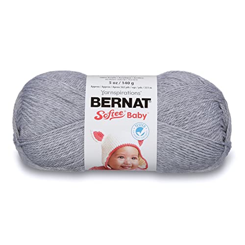 Image of Bernat Softee Baby Yarn for Crocheting Soft, Flannel, 3-Pack | #3 Light DK Yarn, 100% Acrylic, Soft Baby Yarn for Crocheting, Blankets, Clothes & Knitting Crafts, 362yd, 141g /5oz per skein