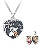 Lucky Elephant Locket Necklace Sterling Silver Heart Locket Necklace That Holds Picture Elephant ...