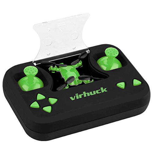 Virhuck Volar-360 Nano Drone (Suit for Experienced Flyer) 2.4 GHz 4.5 CH 6 AXIS GYRO Multicolor LED with Rolls and 3D Flips, Green