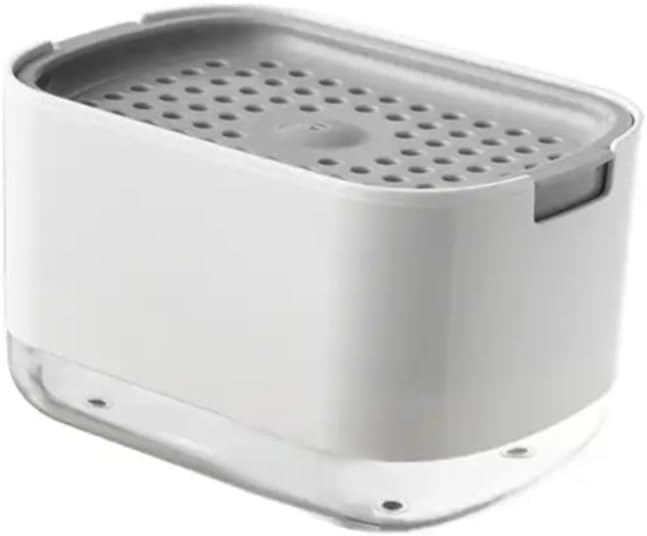 Miniatura 6 de Dispensador de jabon 2 en 1, bomba de jabón inteligente, con soporte para esponja o cepillo, platos de lava, ideal para cocina, lavavajillas.