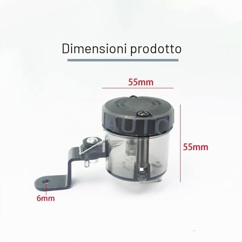 Serbatoio di Ricambio Liquido Freni per Moto con Supporto