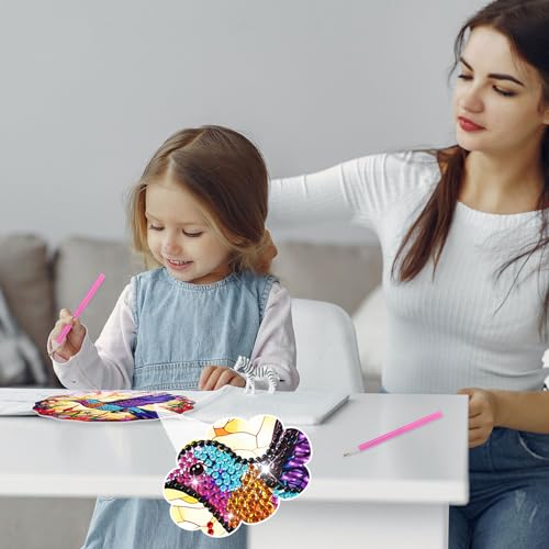 GADITIEK 5d Diamond Painting Kit for Adults, DIY Double Sided Hummingbird Diamond Art Accessories, Craft Kit, Crystal Art Kit, Sun Catchers, Small Hanging Ornament for Windows Garden Decoration - Image 4