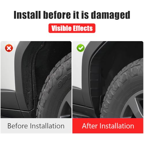 Image of Rear Wheel Anti-mud Fender for 2024-2025 2026 Toyota Land Cruiser 250 1958 Prado LC250 J250 No-Drill Installation Anti-mud Fender Interior Modification Accessories