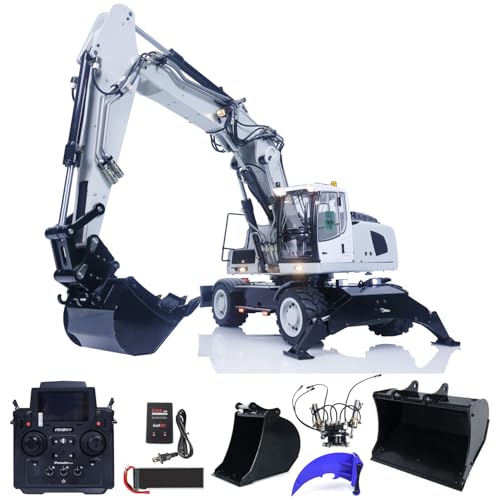 Wheelfun 1/14 946 Secchio inclinabile a ruota scavatore idraulico radiocomandato