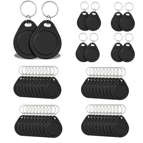 20pcs T5577 RFID Keyfobs 125kHz Writable T5577 Key Tags Proximity ID Card Token Tag Rewritable T5577 Universal for Keyless Entry Access Control Systems & Security Lock- Black by BABIQT - Used condition - US$17.86