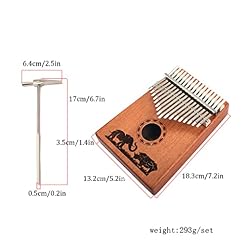 SUIOPPYUW 17 Touches Kalimba Débutant Pratiquer la Musique Jouer Prop Doigts Piano - Les Beatles, Paul McCartney, John Lennon, RIngo Starr, George Harrison SUIOPPYUW 17 Touches Kalimba Débutant Pratiquer la Musique Jouer Prop Doigts Piano – Image 3