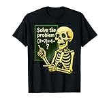 67 Halloween Math Funny Six Seven Meme Brainrot Skeleton T-Shirt