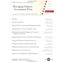 Managing Today's Investment Firms