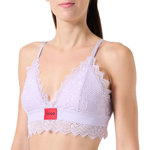 Triangle padded lace HUGO le confort invisible en violet pastel