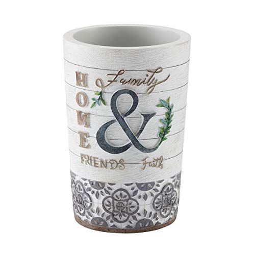 Avanti Linens - Tumbler, Guest Bathroom Essentials, Chic Home Decor (Modern Farmhouse Collection)
