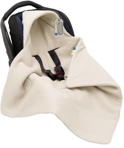 Einschlagdecke Babyschale Winter Herbst für Babyschale, Kinderwagen, Kindersitze und Maxi Cosi - für Neugeborene und Kleinkinder 75x75cm, mit Kapuze und Klettverschluss Ganzjährig (Leinen) Einschlagdecke Babyschale Winter Herbst für Babyschale, Kinderwagen, Kindersitze und Maxi Cosi - für Neugeborene und Kleinkinder 75x75cm, mit Kapuze und Klettverschluss Ganzjährig (Leinen)