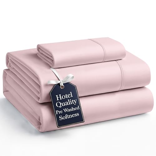Casa Platino Twin Sheet Set Hydro-Brushed for Softness 3 Piece Set Cozy & Breathable Bed Sheets Hydro-Brushed Microfiber Sheet Sets Twin Size Bed Cooling with Deep Pockets Sepia Rose