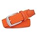 ayamoti Woven Elastic Braided Belts Womens Stretch Belt Limitless Adjust Multicolored Golf Belts for Man 1 3/8 Fashion Casual (Orange, XL)