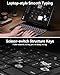 AUSDOM iPad Pro 13 inch Case with Keyboard (M4 2024), iPad Pro 13 inch Case with Easy-Set Magnetic Stand, Multi-Touch Trackpad, 11-Color Backlight, Keyboard Case with Pencil Holder, Black