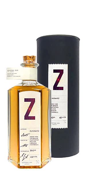 Spiritus rex Zlivowitz, Brand von der Bühler Zwetschge aus dem Limousin Eichenfaß, 0,35 Liter