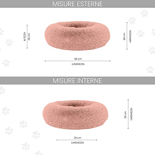 Panier pour chiens et chats Dreams rose en polyester durable de haute qualité