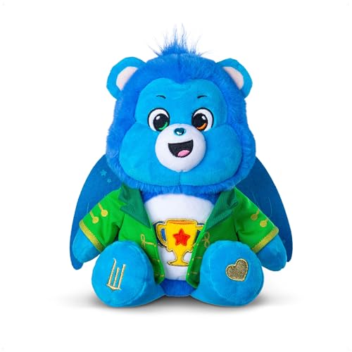 Basic Fun Care Bears x Wicked 30cm Plush Champ Bear as Chistery Limited Edition Crossover Soft Toy Collectible Plush for Fans & Kids Green