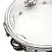 Tissting Tambourine, 13in Metal Silver Hand Held Drum Adjustable Tone Double Row Jingles Hand Clapping Drummer Percussion Tambourine for Musical Performance