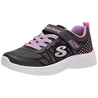 Skechers Girl's Dreamy Dancer Radiant Rogue Trainers, Black & Lavender Mesh/Multi Trim, 13 UK