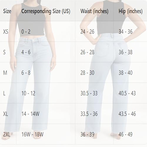 Curvola BBL Jeans, Tummy Control Baggy Straight Leg, Wide-Leg Straight Fit, Mid-Low Rise Stretch Jeans, Soft Breathable2
