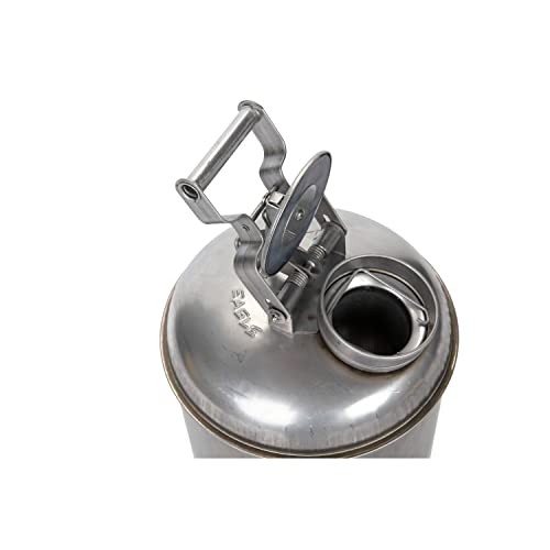 Eagle 1325 Stainless Steel 316 Disposal Safety Can, 5 Gallon Capacity, Silver #TOP2