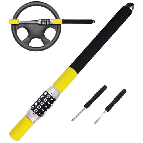 Tevlaphee Steering Wheel Lock – 5-Digit Keyless Extendable